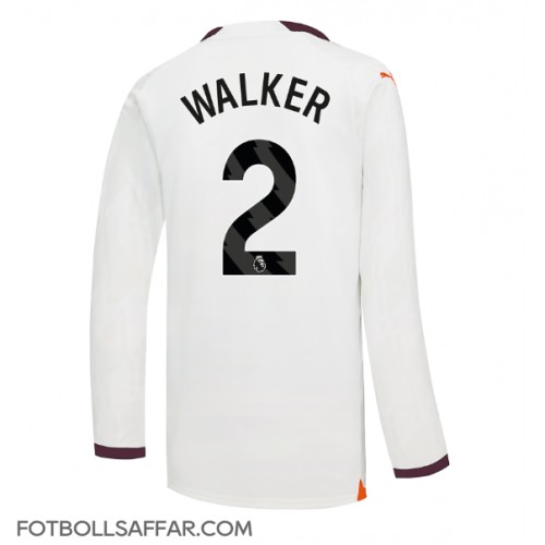 Manchester City Kyle Walker #2 Bortatröja 2023-24 Långärmad